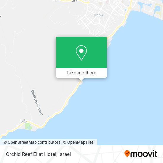 Orchid Reef Eilat Hotel map