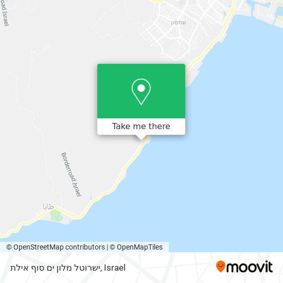 Карта ישרוטל מלון ים סוף אילת