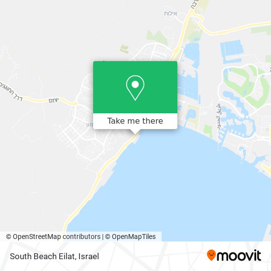 South Beach Eilat map