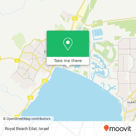 Карта Royal Beach Eilat