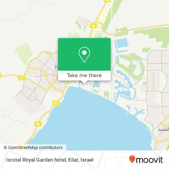 Карта Isrotel Royal Garden hotel, Eilat