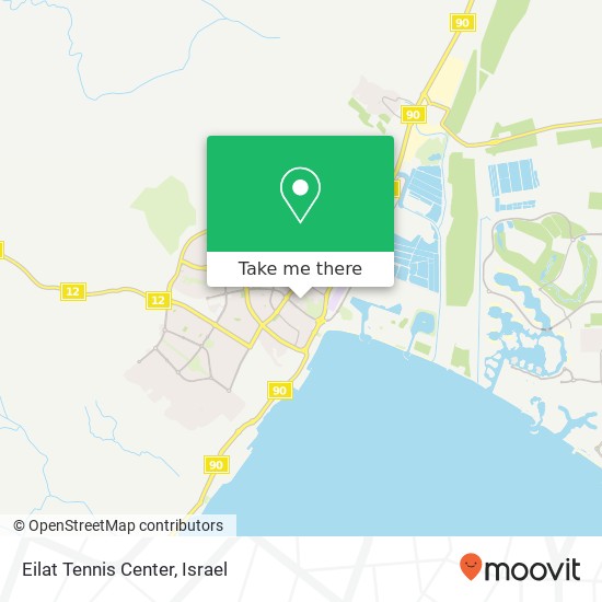 Eilat Tennis Center map