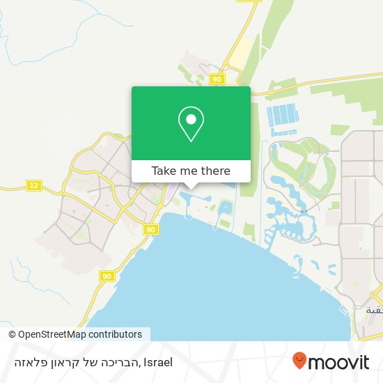 הבריכה של קראון פלאזה map