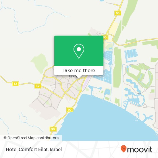 Hotel Comfort Eilat map