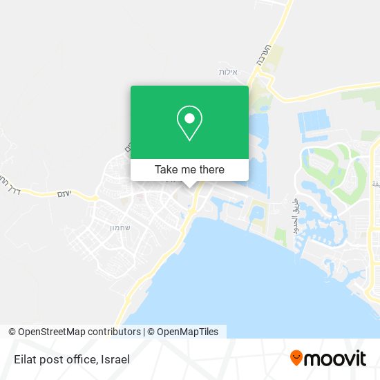 Eilat post office map