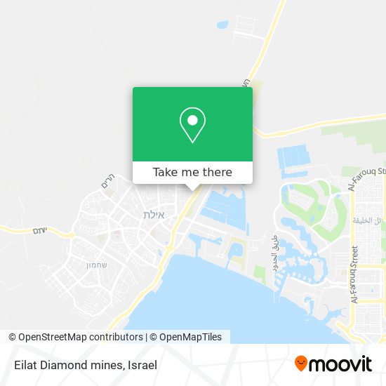 Eilat Diamond mines map