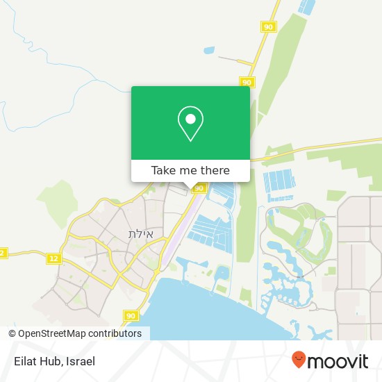 Карта Eilat Hub