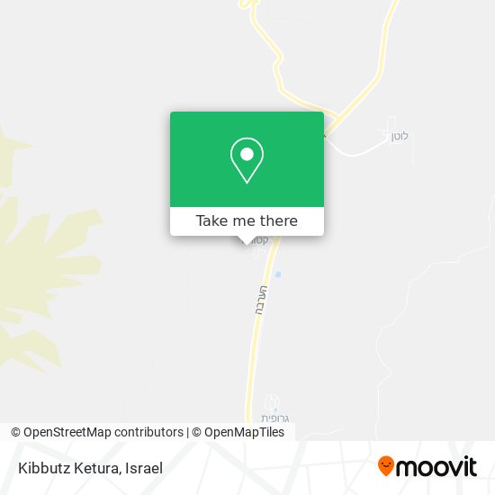 Kibbutz Ketura map