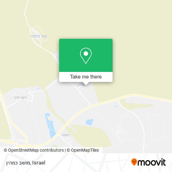 מושב כמהין map