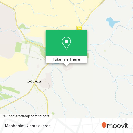 Карта Mash'abim Kibbutz
