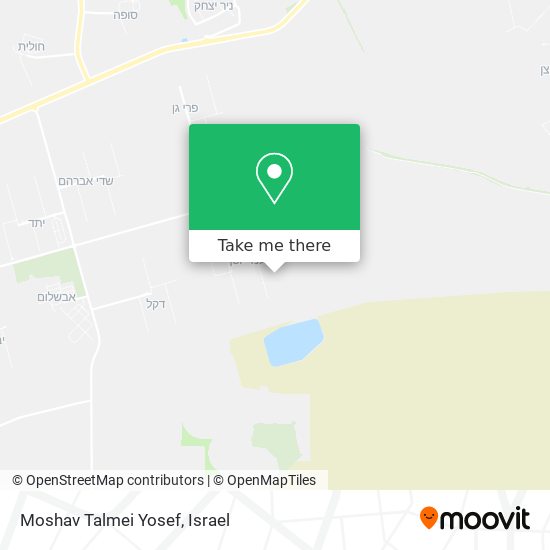 Moshav Talmei Yosef map