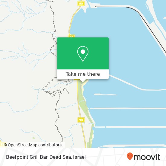 Beefpoint Grill Bar, Dead Sea map