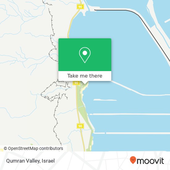 Qumran Valley map