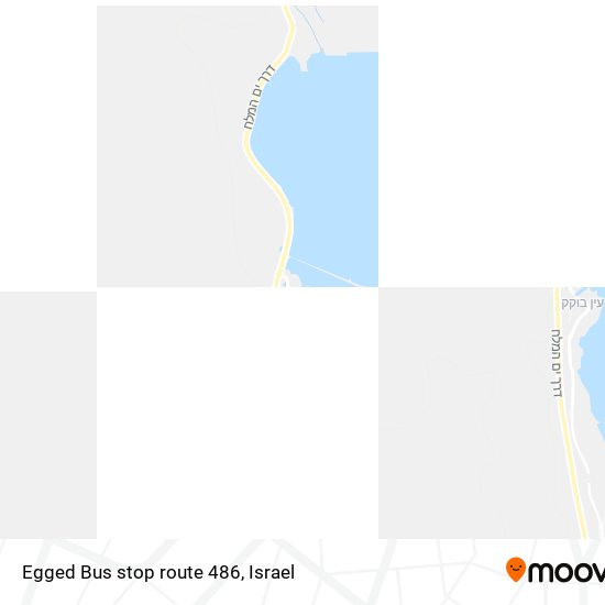 Egged Bus stop route 486 map