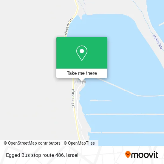 Карта Egged Bus stop route 486
