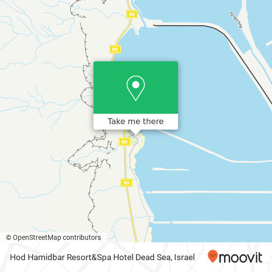 Hod Hamidbar Resort&Spa Hotel Dead Sea map