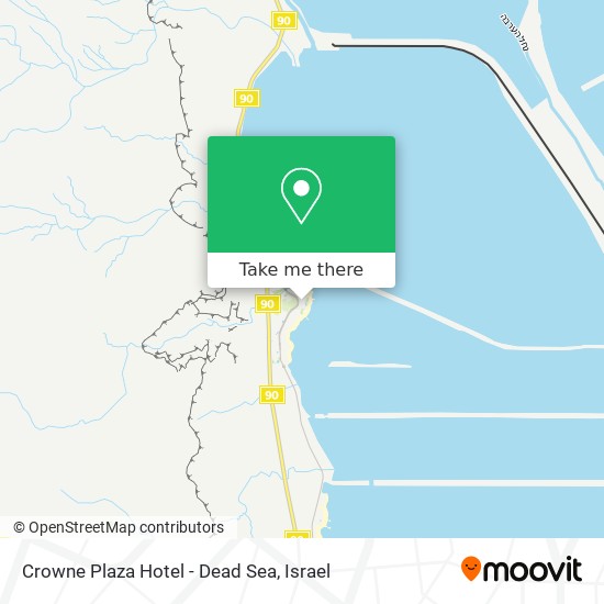 Карта Crowne Plaza Hotel - Dead Sea