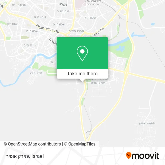 Карта פארק אופיר