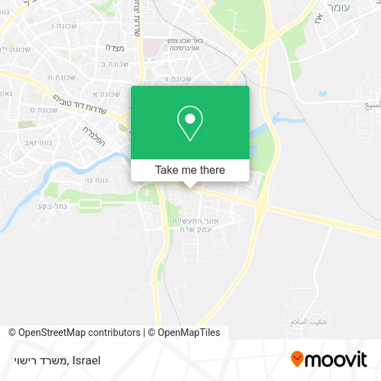 Карта משרד רישוי