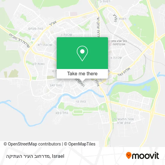 Карта מדרחוב העיר העתיקה