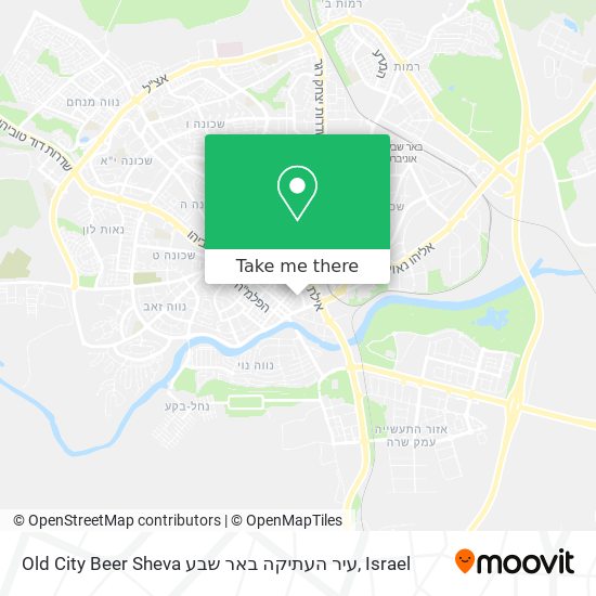Карта Old City Beer Sheva  עיר העתיקה באר שבע