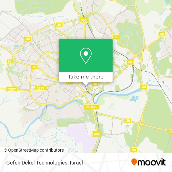 Gefen Dekel Technologies map