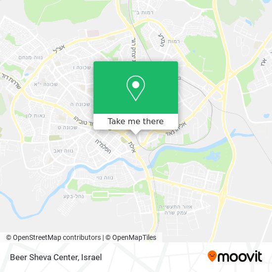 Beer Sheva Center map