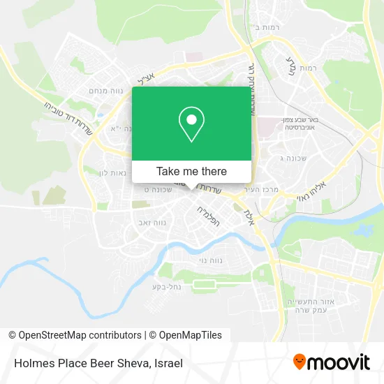 Карта Holmes Place Beer Sheva