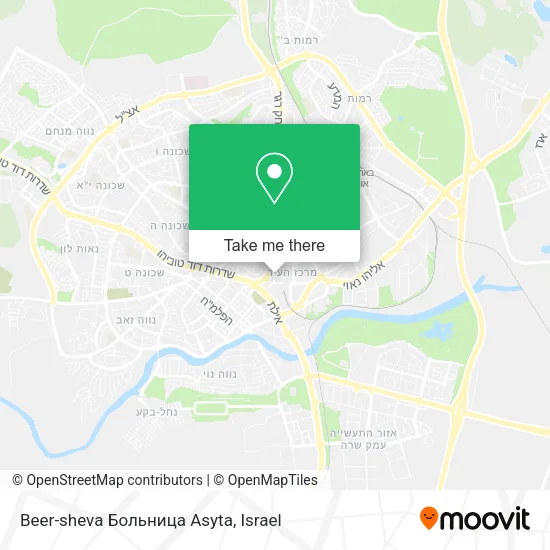 Карта Beer-sheva Больница Asyta