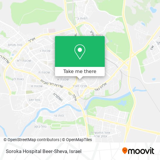 Soroka Hospital Beer-Sheva map