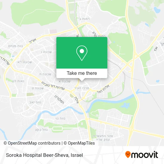Карта Soroka Hospital Beer-Sheva