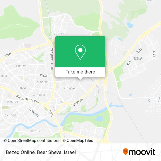 Карта Bezeq Online, Beer Sheva