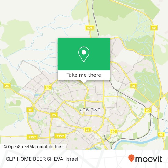 SLP-HOME BEER-SHEVA map