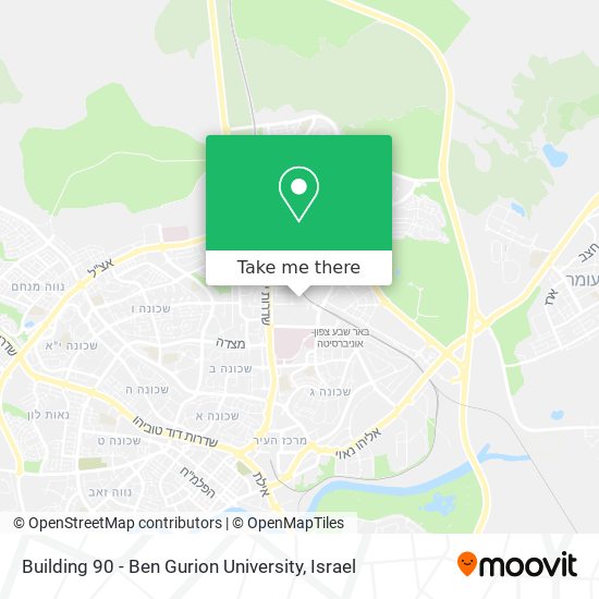 Building 90 - Ben Gurion University map