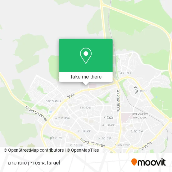 Карта איצטדיון טוטו טרנר