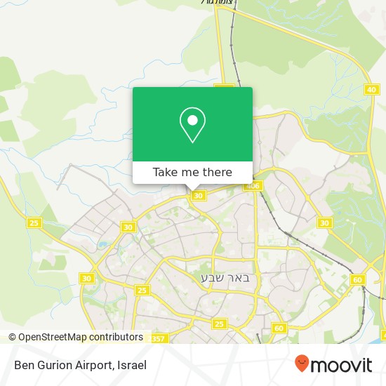 Ben Gurion Airport map