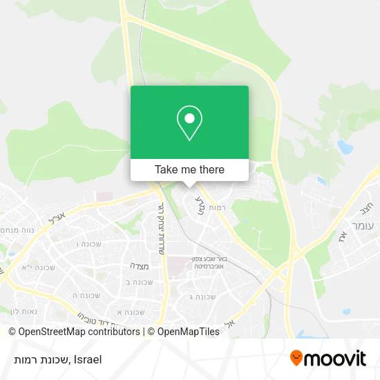 Карта שכונת רמות