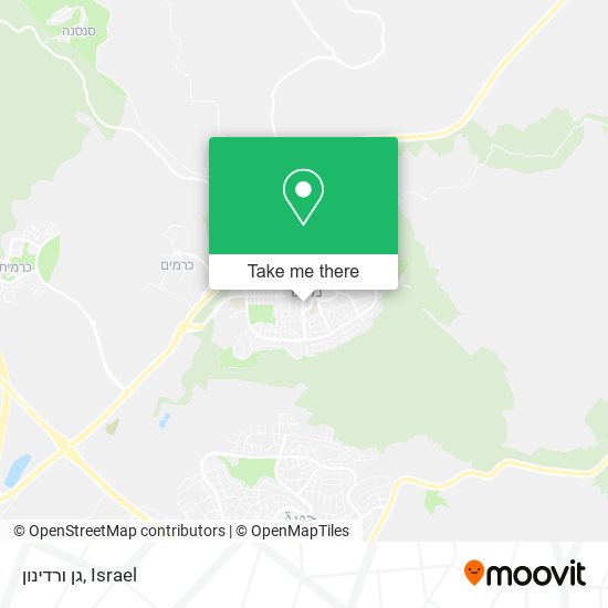 Карта גן ורדינון