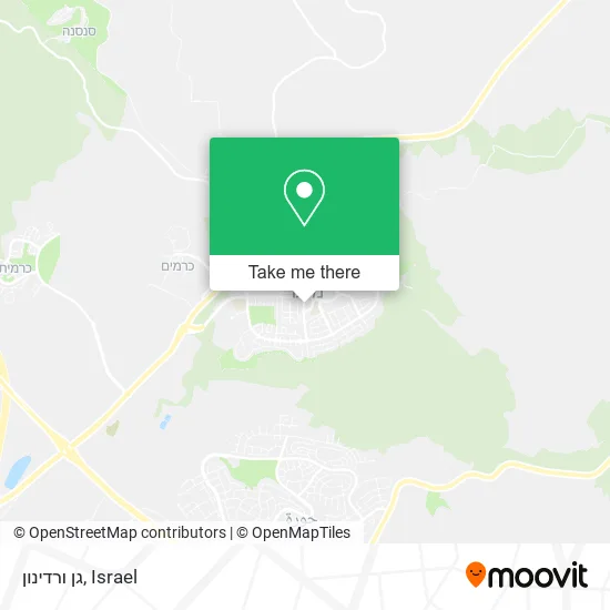 גן ורדינון map