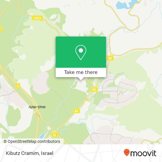 Kibutz Cramim map