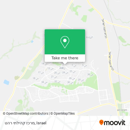 מרכז קהילתי רהט map