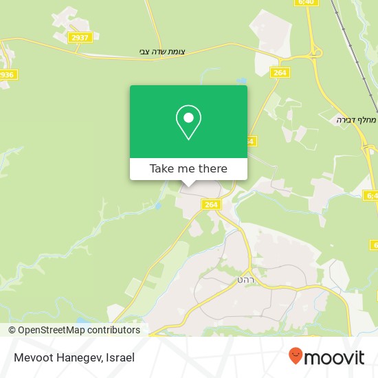 Карта Mevoot Hanegev