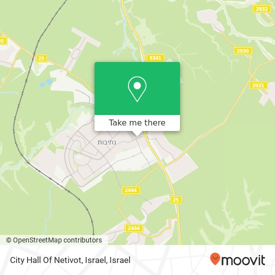 City Hall Of Netivot, Israel map