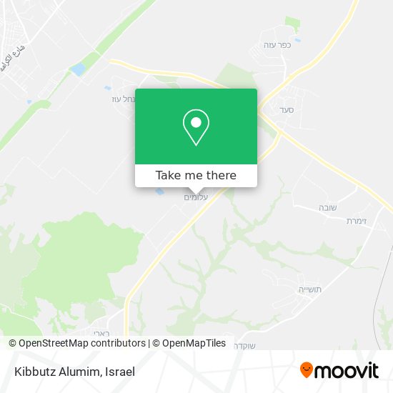 Kibbutz Alumim map