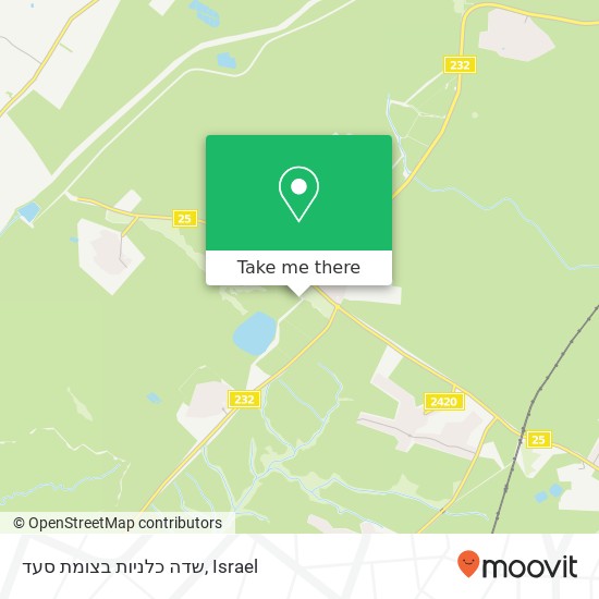 שדה כלניות בצומת סעד map