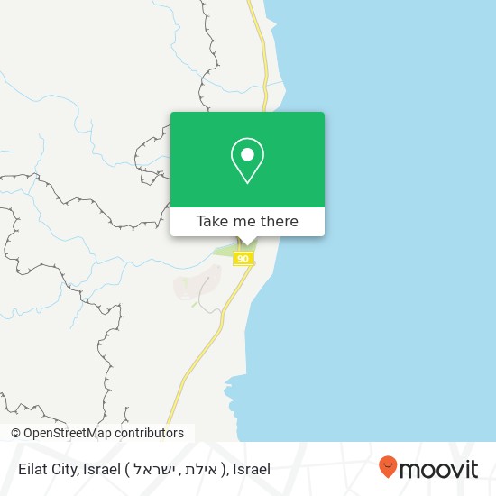 Eilat City, Israel ( אילת , ישראל ) map