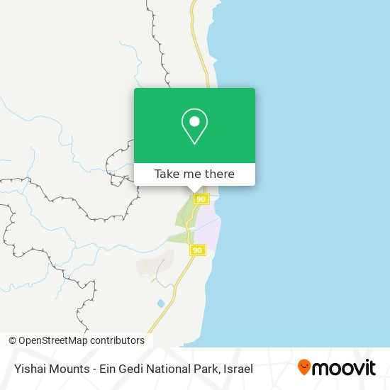 Yishai Mounts - Ein Gedi National Park map