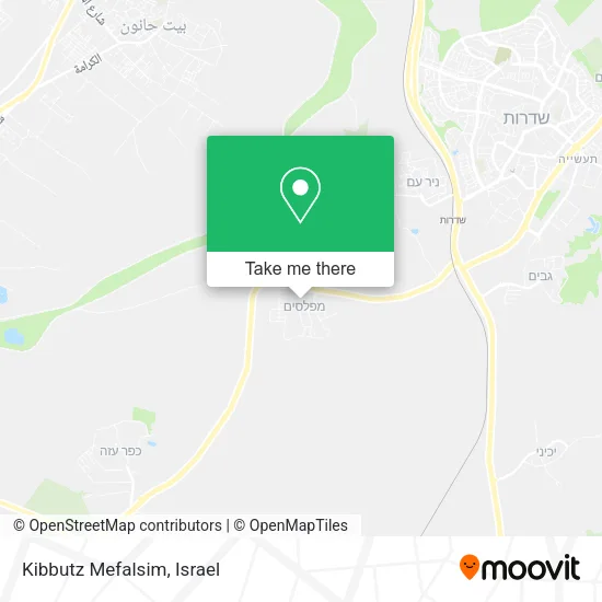Карта Kibbutz Mefalsim