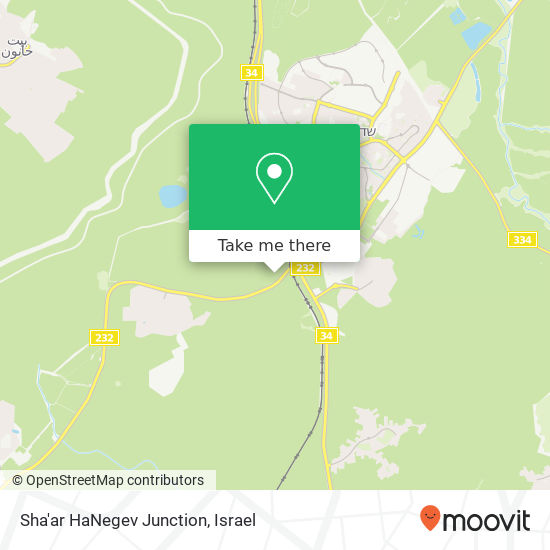 Sha'ar HaNegev Junction map