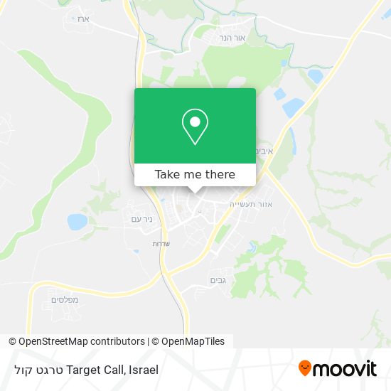 טרגט קול Target Call map